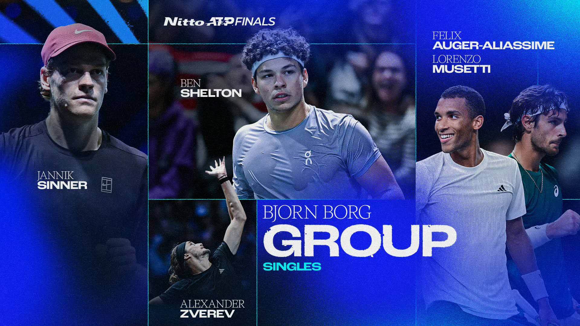 年终总决赛分组揭晓：阿卡德约同组，辛纳一枝独秀！